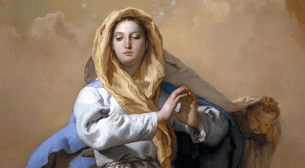 Immaculate Conception guides us, Mary conceived free from sin.